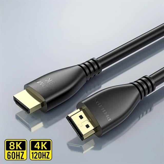 Philips 1 Metre 8K-60HZ 4K-120HZ V2.1 HDMI Görüntü Kablosu (SWV7250/93-T-1.0) (5271)