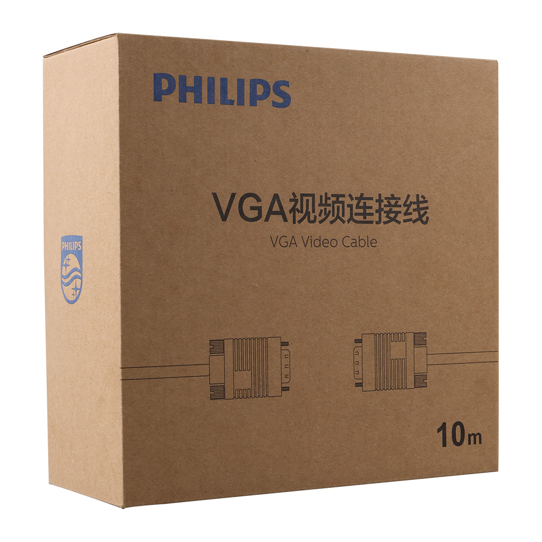 PHILIPS SWV6139B/93 SİYAH 3+6 ERKEK-ERKEK 15 PİN 10 METRE VGA KABLO (5271)