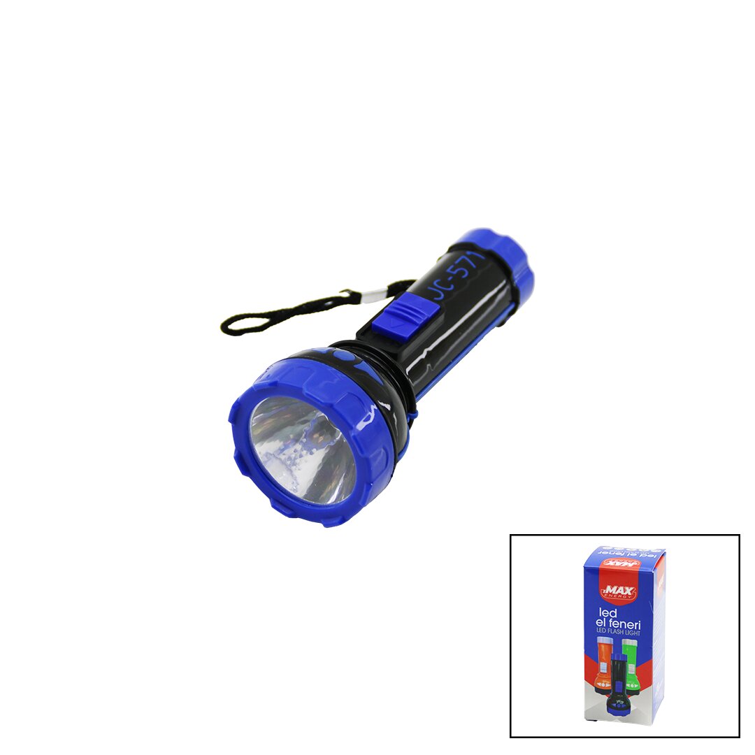 PİLLİ   MİNİ=11.2CM  LED EL FENERİ  75LÜMEN   OUTPUT: 1.5V   RENKLİ PLASTİK (5271)