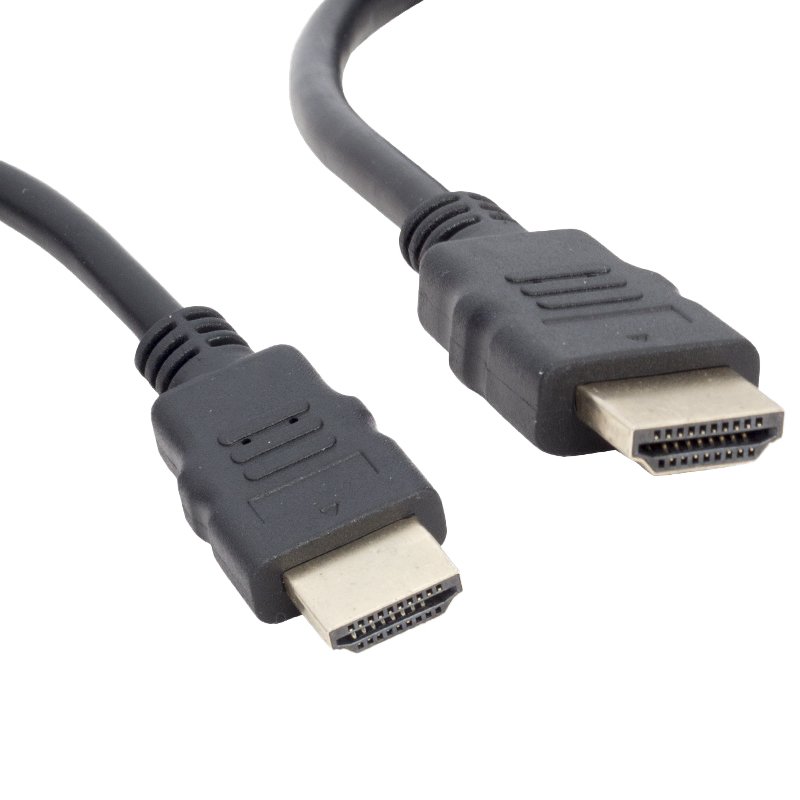 PLASTİK DÜZ SİYAH 50 CM POŞETLİ HDMI KABLO (5271)