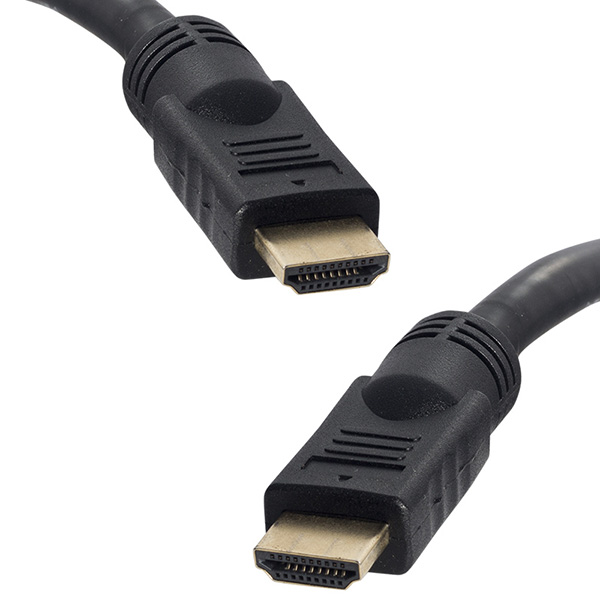 PLASTİK DÜZ SİYAH 30 METRE GOLD POŞETLİ HDMI KABLO (5271)