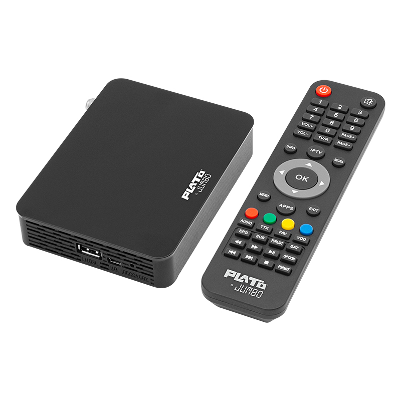 PLATO JUMBO LINUX TABANLI ETHERNET GİRİŞLİ IP TV UYDU ALICISI (YOUTUBE*WİFİ* DOLBY) (5271)