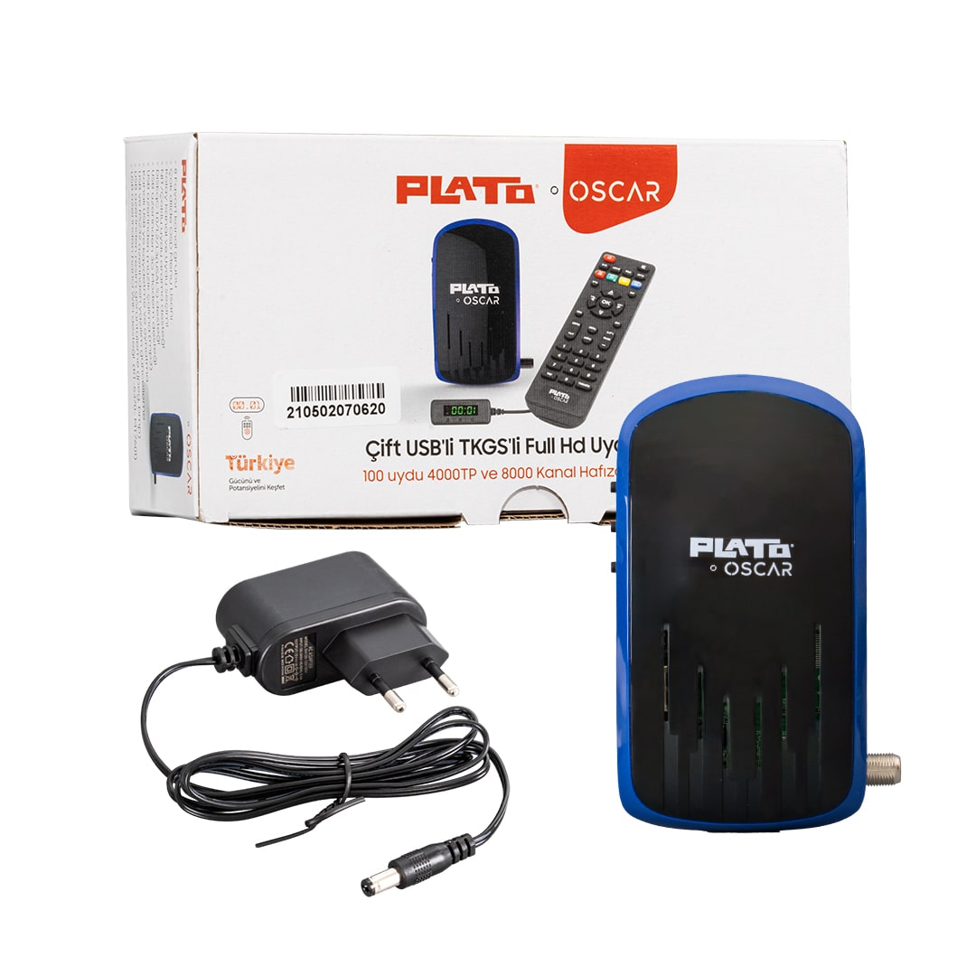 PLATO OSCAR ÇİFT USBLİ TKGSLİ DISPLAY GÖZLÜ+TUŞLU HD UYDU ALICISI (5271) PLATO OSCAR ÇİFT USBLİ TKGSLİ DISPLAY GÖZLÜ+TUŞLU HD UYDU ALICISI (5271)