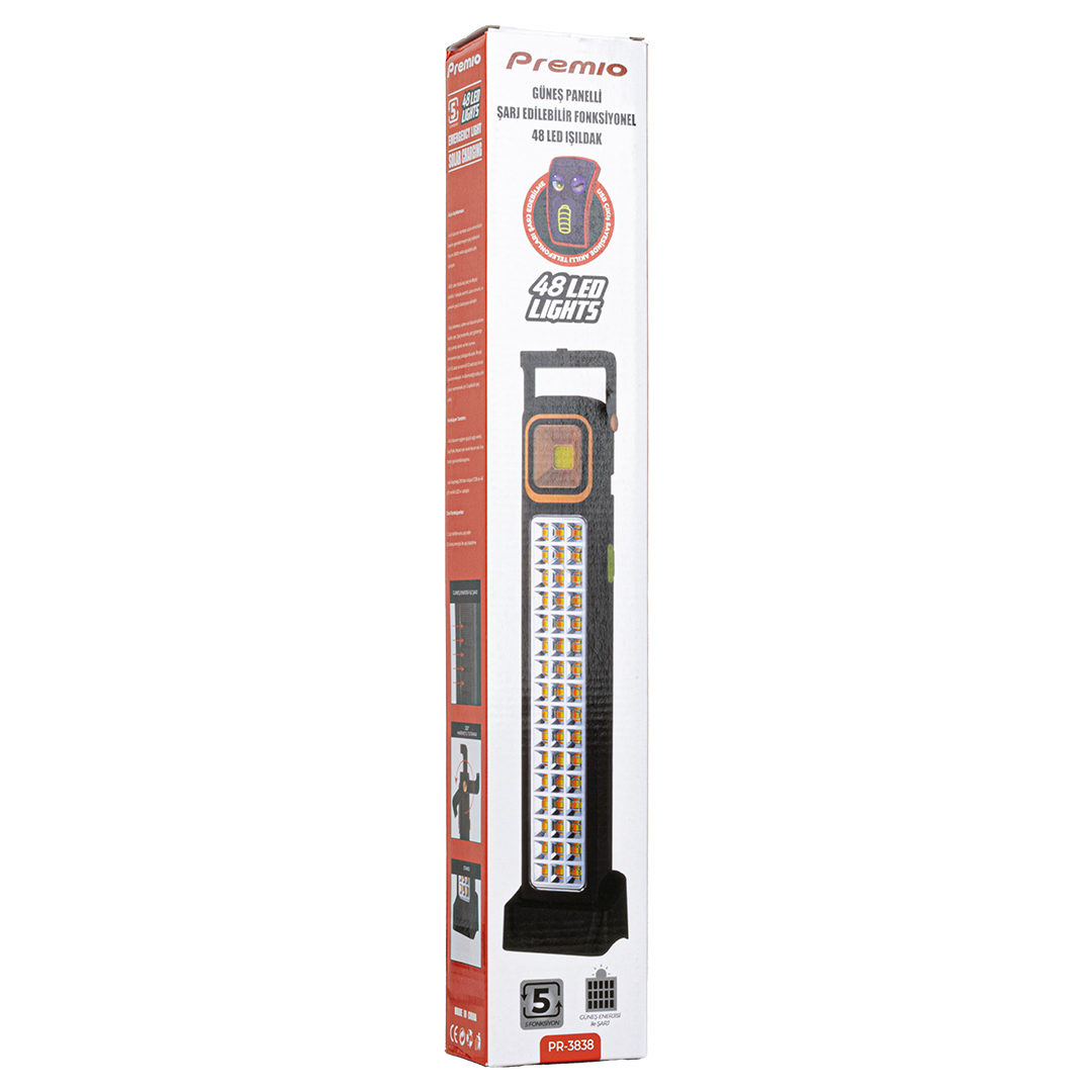 PREMIO PR-3838 2 WATT COB LED + 48 LEDLİ SOLAR ŞARJLI IŞILDAK (5271) PREMIO PR-3838 2 WATT COB LED + 48 LEDLİ SOLAR ŞARJLI IŞILDAK (5271)