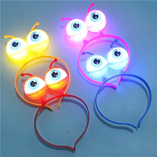 Rengarenk 3 Farklı Fonksiyonda Yanan Led Işıklı Uzaylı Göz Taç 1 Adet 18x12 cm (5271) Rengarenk 3 Farklı Fonksiyonda Yanan Led Işıklı Uzaylı Göz Taç 1 Adet 18x12 cm (5271)
