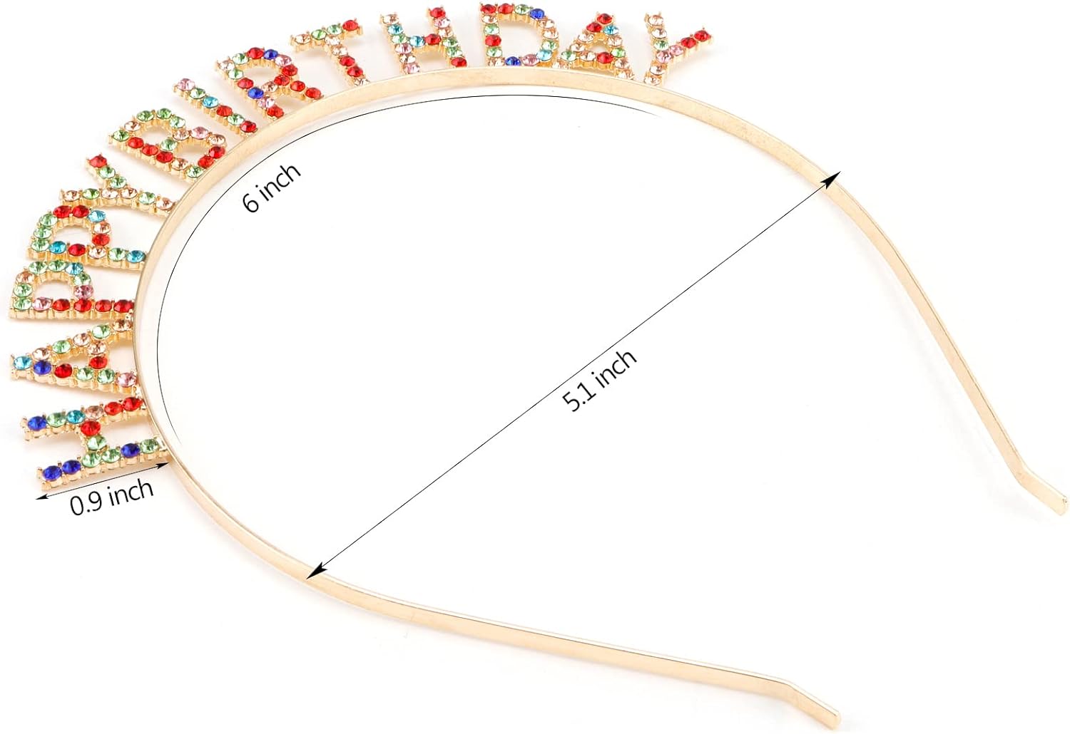 Rengarenk Kristal Taşlı Ekstra Lüks Gümüş Kaplama Happy Birthday Taç 16x17 cm (5271) Rengarenk Kristal Taşlı Ekstra Lüks Gümüş Kaplama Happy Birthday Taç 16x17 cm (5271)