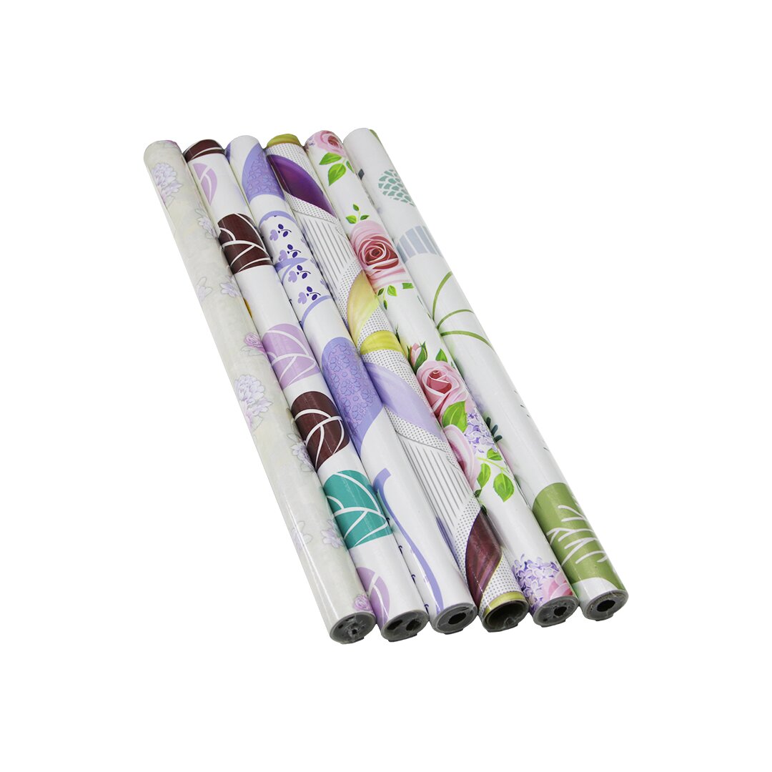 RENKLİ ÇİÇEKLİ - DESENLİ 45CM X 2MT FOLYO YAPIŞKANLI DUVAR KAĞIT (5271)