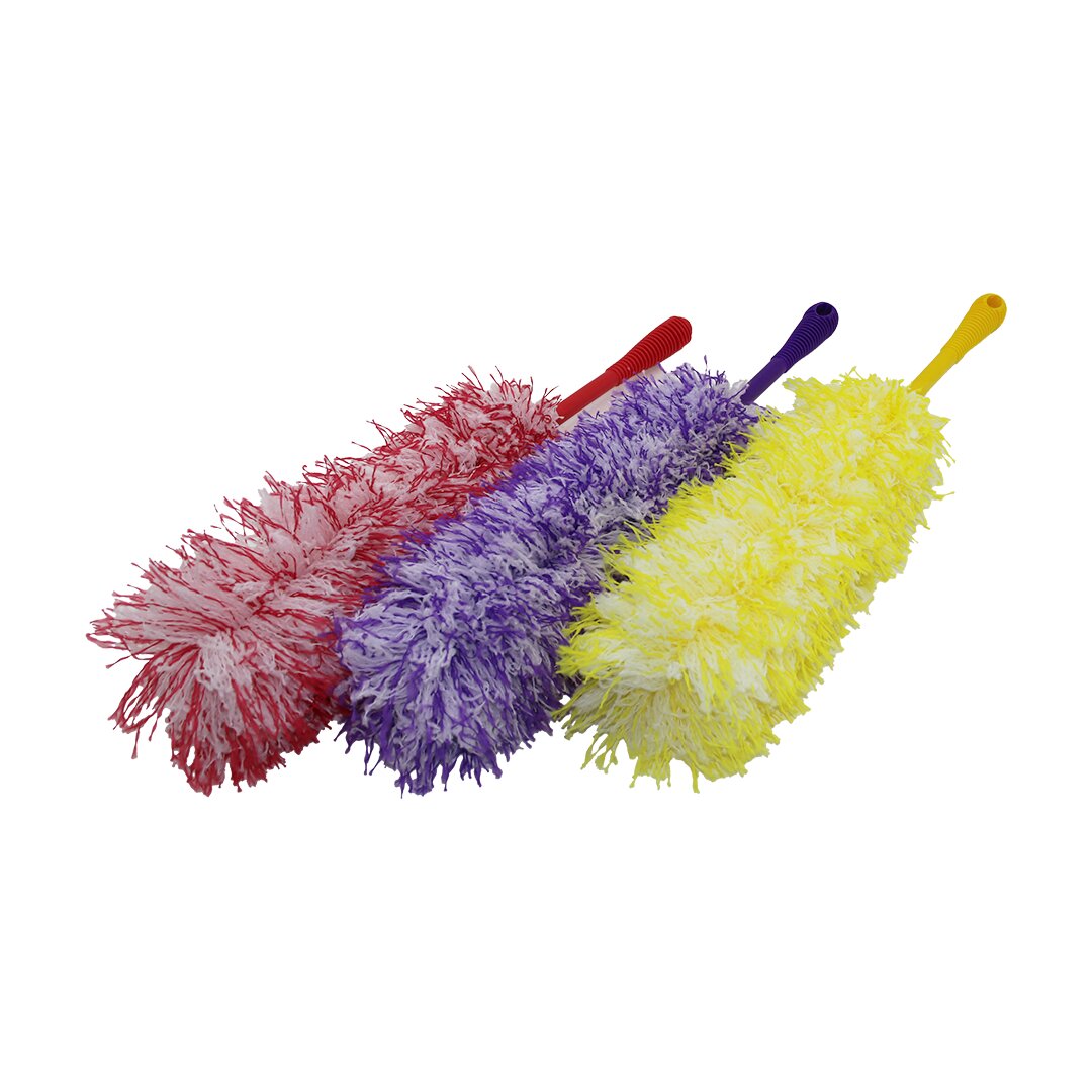RENKLİ İP  TOZ ALMA PÜSKÜLÜ   PÜSKÜL=36 CM + RENKLİ PLASTİK SAP=19CM = 55CM  BRKT-910248 (5271)