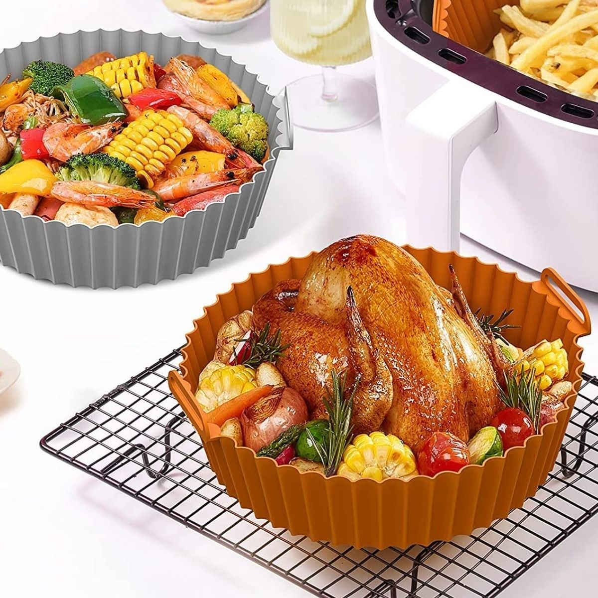 Renkli Isıya Dayanıklı Yıkanılabilir Silikon Fırın Ve Airfryer Yuvarlak Model Pişirme Matı 20 Cm (5271) Renkli Isıya Dayanıklı Yıkanılabilir Silikon Fırın Ve Airfryer Yuvarlak Model Pişirme Matı 20 Cm (5271)