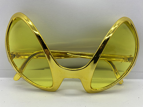 Retro Gözlük - 80 li 90 lı Yıllar Parti Gözlüğü Gold Renk 8x13 cm (5271) Retro Gözlük - 80 li 90 lı Yıllar Parti Gözlüğü Gold Renk 8x13 cm (5271)
