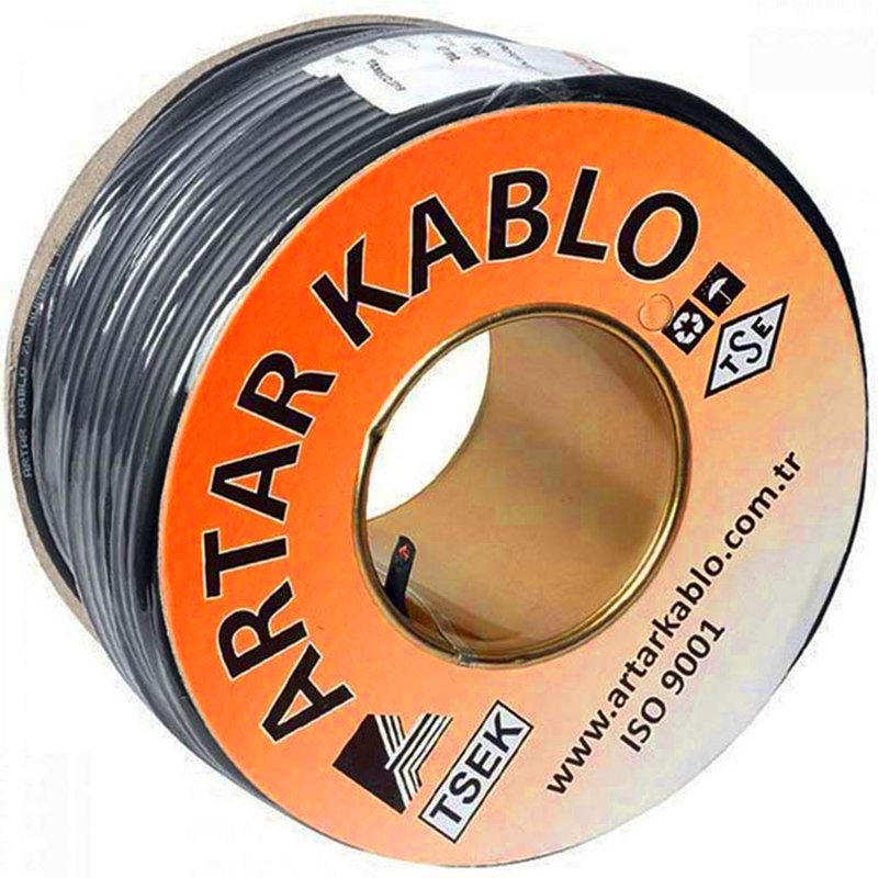 RG58 C/U 50 OHM KOAKSİYEL BAKIR KABLO ARTAR 100 METRE (5271)