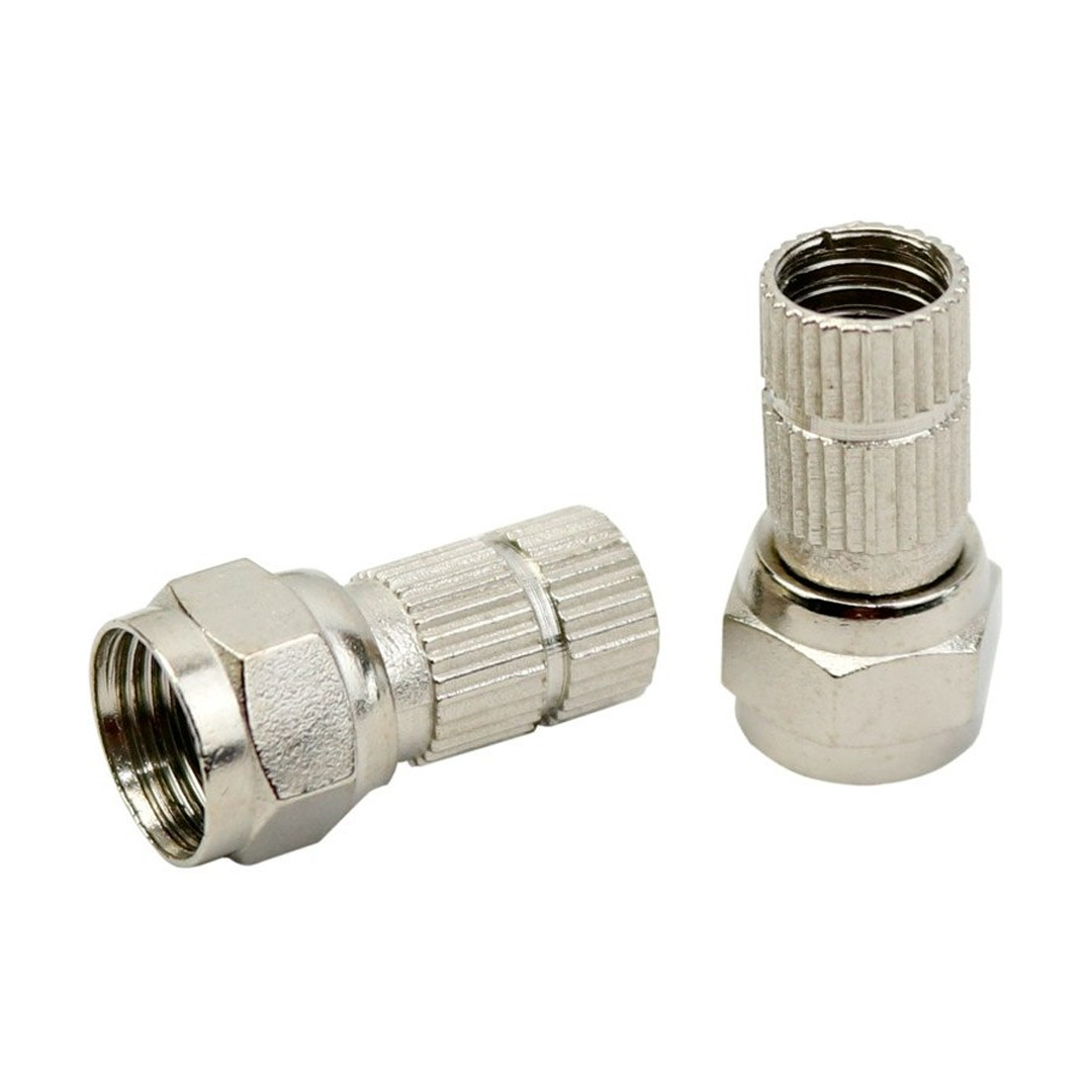 RG6/U6 22 MM SİYAH CONTALI F KONNEKTÖR (100LÜ POŞET) HRF-03 (5271)