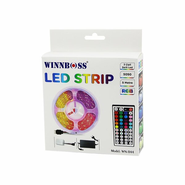 RGB 3ÇİP KUMANDALI ŞERİT LED 5MT (5271)