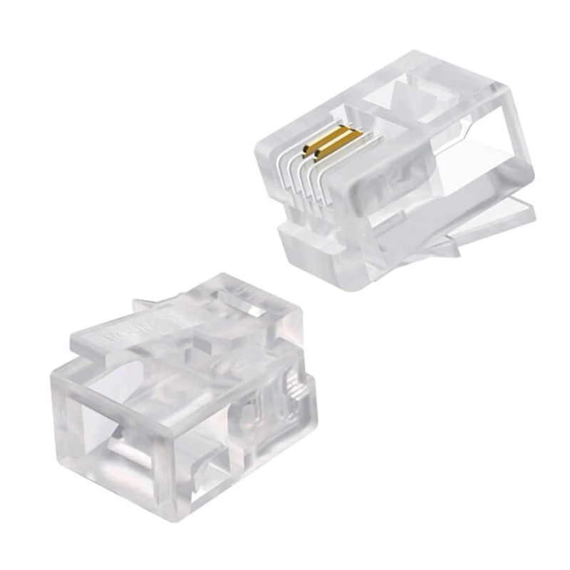 RJ 11 TELEFON SOKETİ 6P/2C (100LÜK PAKET) (5271)