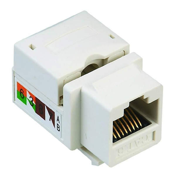 RJ 45 ŞASE 8P8C UTP CAT6  90 DERECE KEYSTONE JACK (5271)