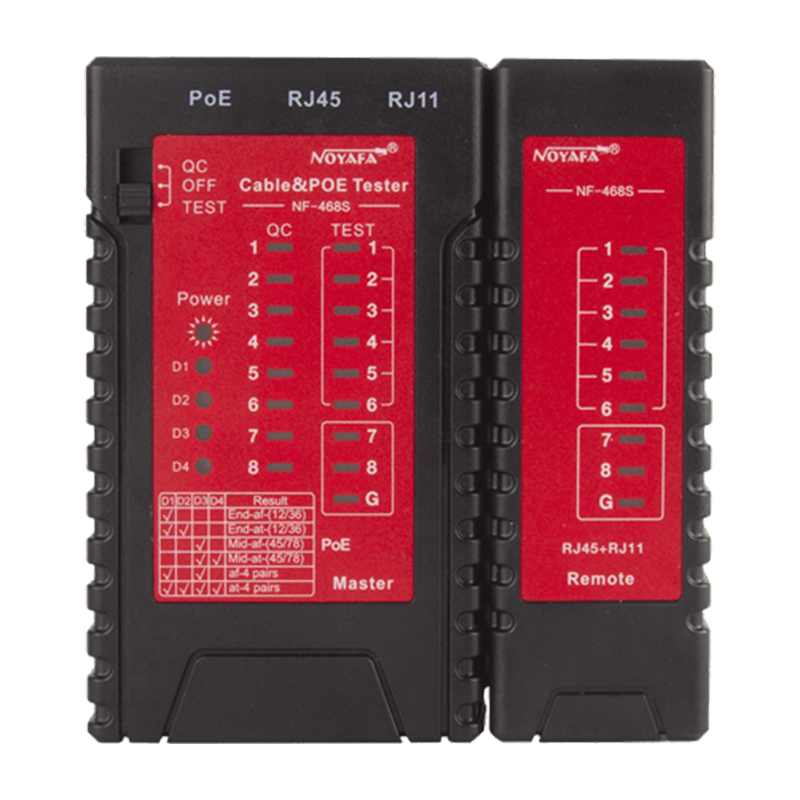 RJ45/RJ11/POE KABLO TEST CİHAZI NF-468S (5271)
