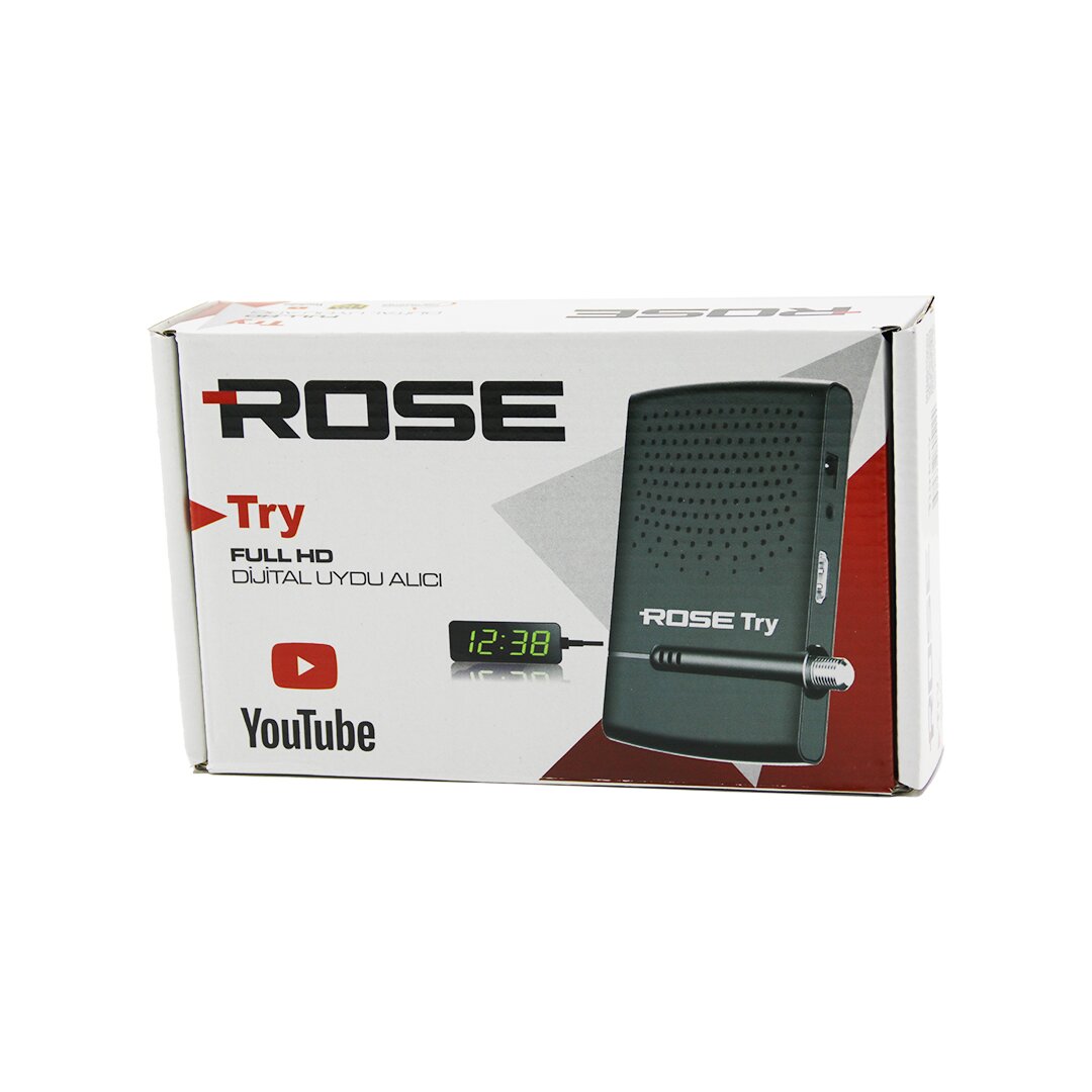 ROSE TRY FULL HD DİJİTAL UYDU ALICISI  1080P - HDMI - WİFİ - AV - YOUTUBE (5271)