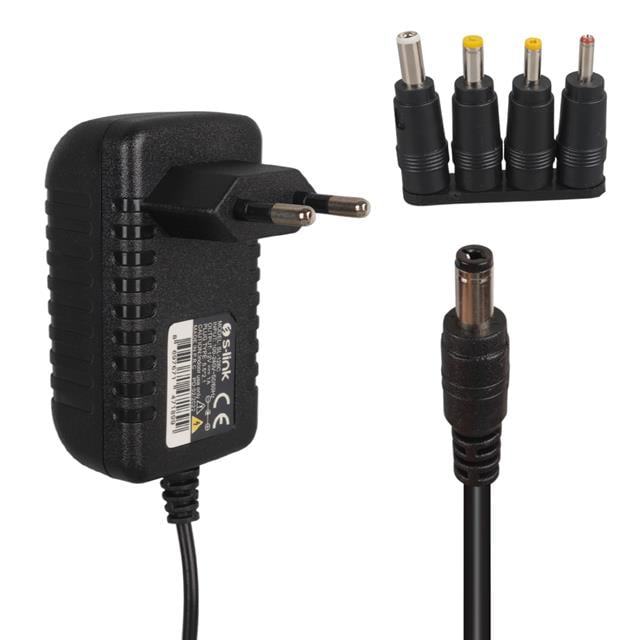 S-Link SL-126C 12 Volt 1 Amper 1.2 Metre Kablolu 5.5x2.1mm 4 Uçlu Üniversal Çok Uçlu Adaptör (5271) S-Link SL-126C 12 Volt 1 Amper 1.2 Metre Kablolu 5.5x2.1mm 4 Uçlu Üniversal Çok Uçlu Adaptör (5271)