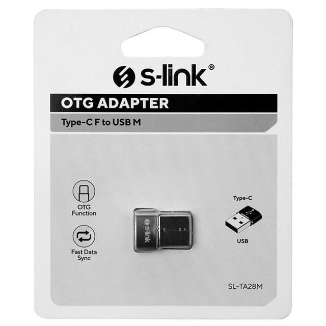 S-Link SL-TA28M Otg Çevirici TYPE-C Dişi TO USB Erkek Metal Gövdeli (5271) S-Link SL-TA28M Otg Çevirici TYPE-C Dişi TO USB Erkek Metal Gövdeli (5271)