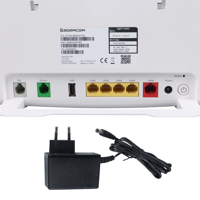 Sagemcom Fast 5366S AC1750 Wifi 5 2.4Ghz 5Ghz Dualband 4 Port Vdsl Wan Gigabit Voip Kablosuz Modem (5271) Sagemcom Fast 5366S AC1750 Wifi 5 2.4Ghz 5Ghz Dualband 4 Port Vdsl Wan Gigabit Voip Kablosuz Modem (5271)