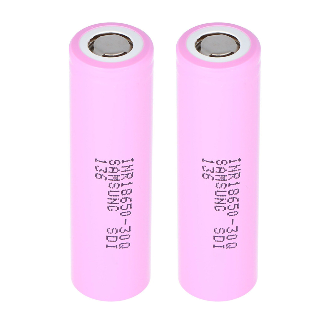 SAMSUNG ICR-18650-30Q 3.7 VOLT 3000 MAH LI-ION PİL (2Lİ PAKET FİYATI) (5271)