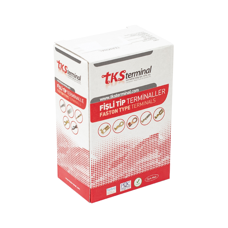 SARI TKS-10 8.20 MM TOPRAKLAMA KABLO PABUÇ (100LÜK PAKET) (5271)