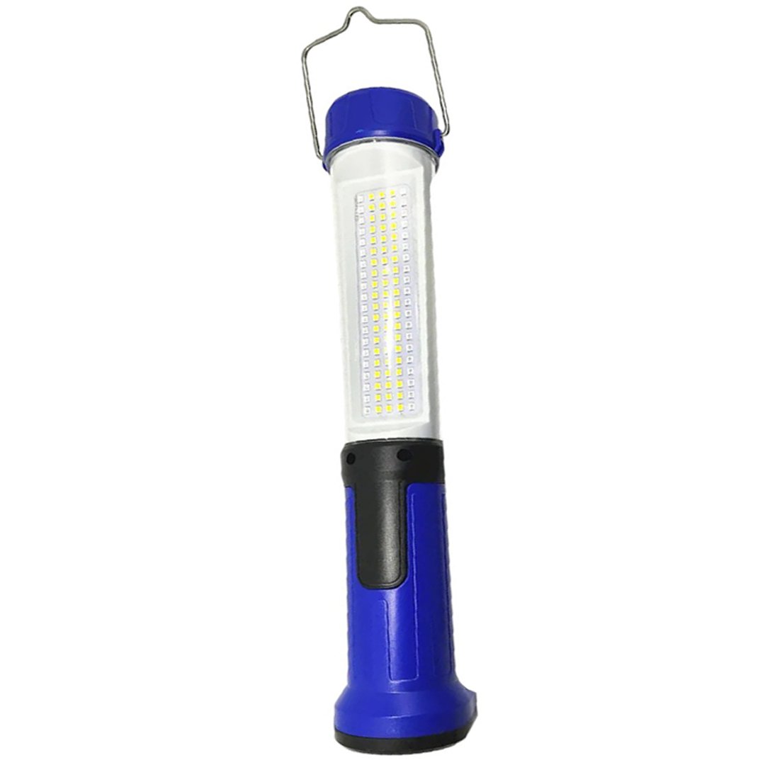ŞARJLI 30 BEYAZ + 20 MAVİ-KIRMIZI SMD LED / 55 COB LEDLİ 5 MODLU ÇALIŞMA LAMBASI HK-802 (5271)