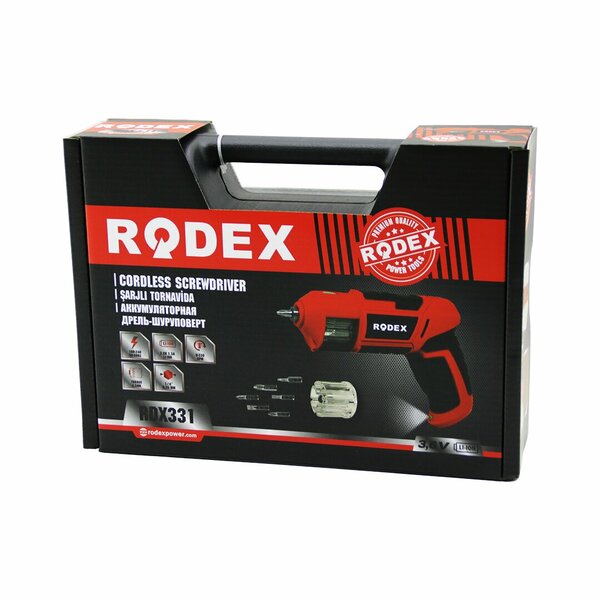 ŞARJÖRLÜ MODEL 12PCS BİTS UÇ ŞARJLI VİDALAMA- TORNAVİDA RPM 2303.6V DC-1.5A Lİ-ION1/4 İNÇ 6.35MMPLS.ÇANTA RDX-331 (5271)