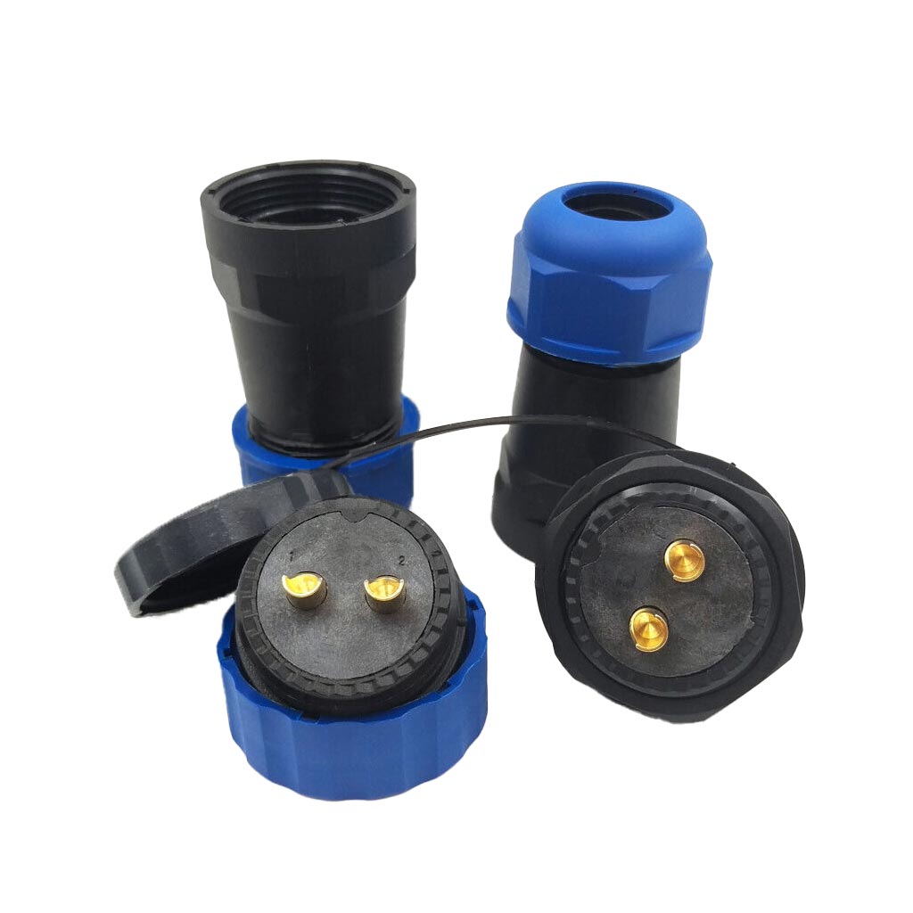 SD28 SU GEÇİRMEZ 28 MM 2 PİN ERKEK-DİŞİ DÜZ KABLO KONNEKTÖR (5271)