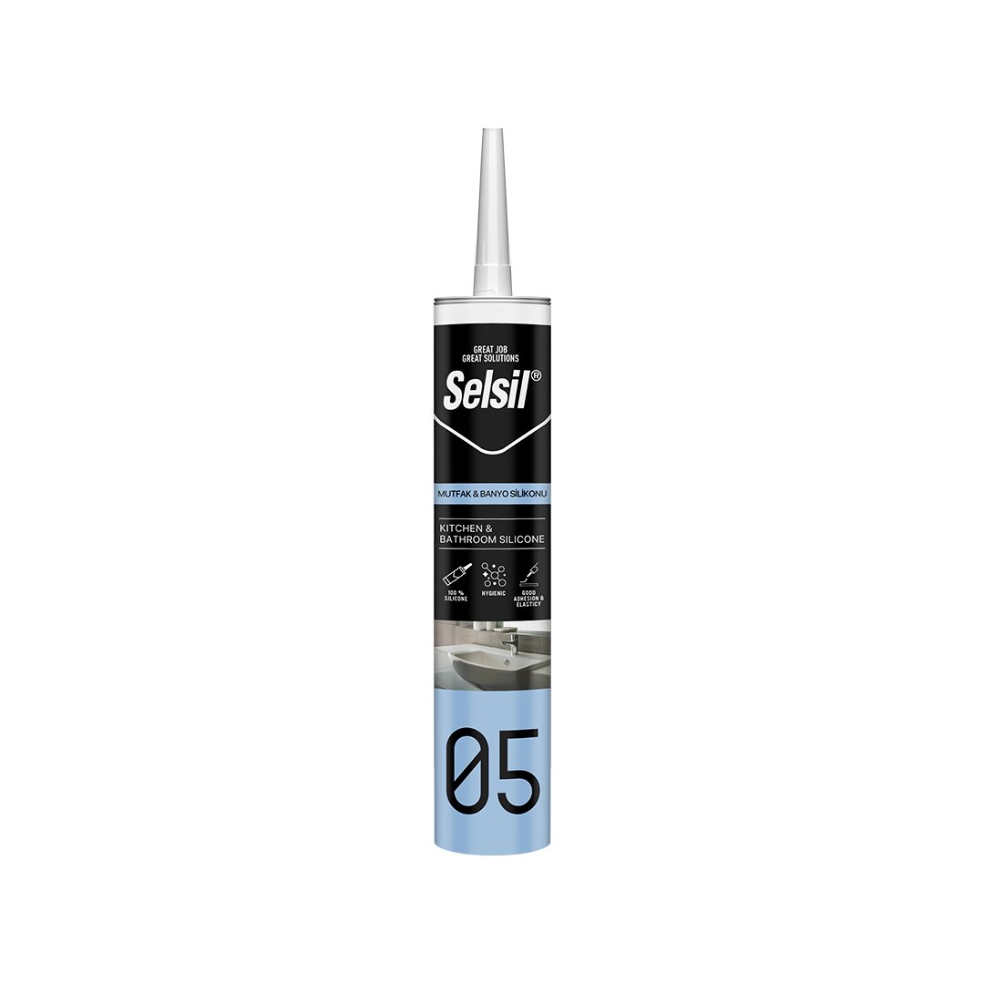 SELSİL 05 ŞEFFAF MUTFAK VE BANYO SİLİKON 280ML (5271)