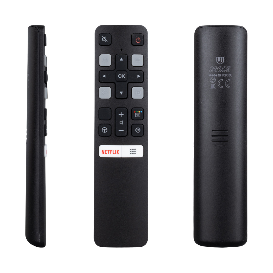 SES KOMUTSUZ  TCL RC 802V FMR1 50 - 55 ANDROID TV NETFLIX TUŞLU AKILLI LCD LED TV KUMANDA (5271)