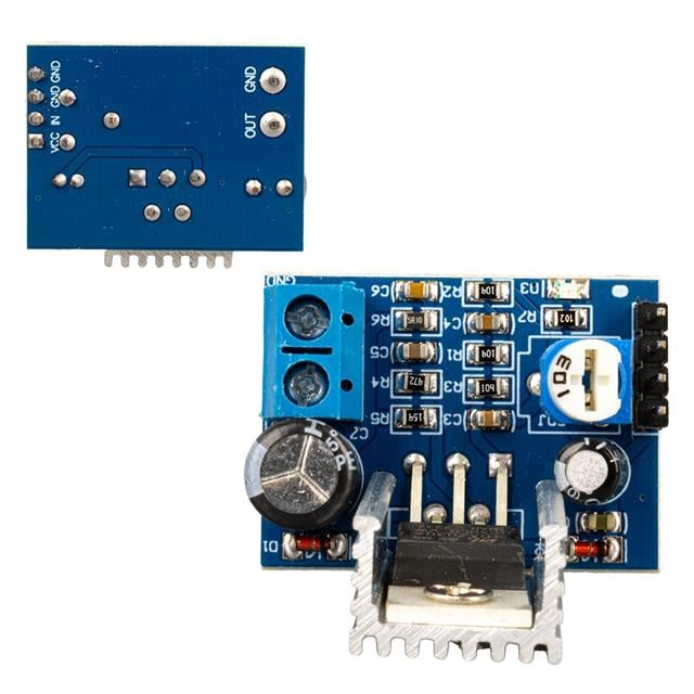 Ses Yükseltici Power Supply Modülü 6-12V - Dimmer Ayarlı Kompakt Amfi - Anfi TDA2030A (5271)