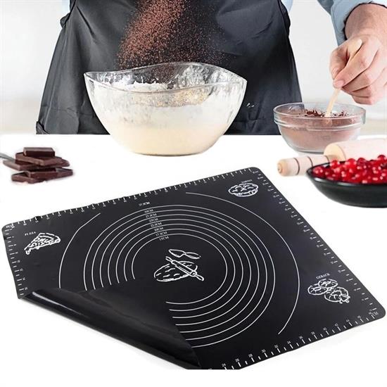 Silikon Çok Amaçlı Geniş Hamur Matı Hamur Açma Matı 40*50 cm (5271)
