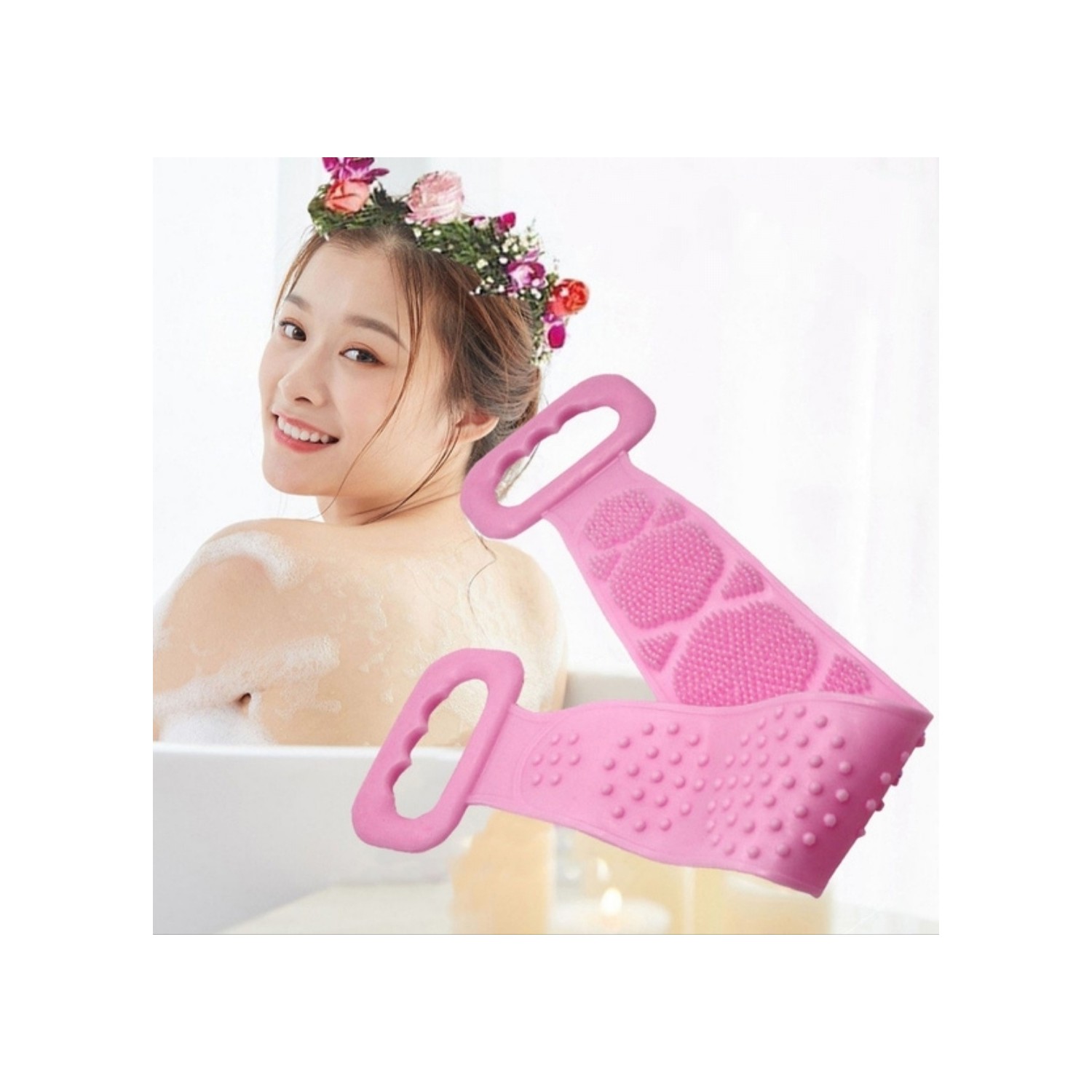 Silikon Sırt Kesesi 60 Cm Sırt Keseleme Fırçası Banyo Duş Lifi (5271) Silikon Sırt Kesesi 60 Cm Sırt Keseleme Fırçası Banyo Duş Lifi (5271)