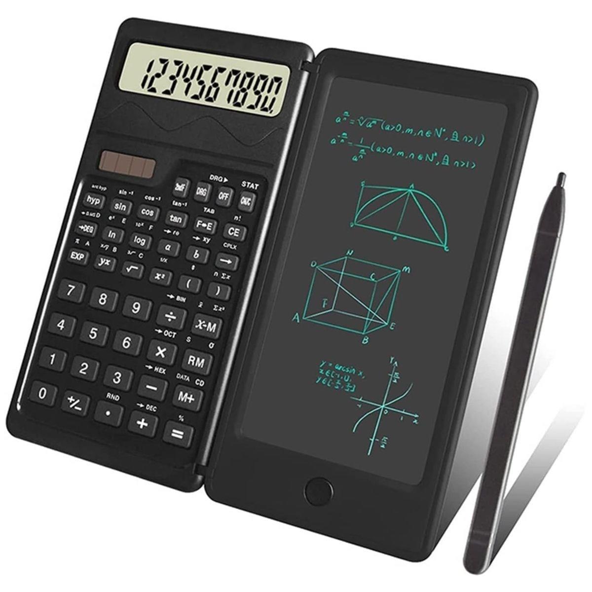 Silinebilir LCD Yazı Tabletli,Kalemli Katlanabilir Bilimsel Hesap Makinesi (5271)