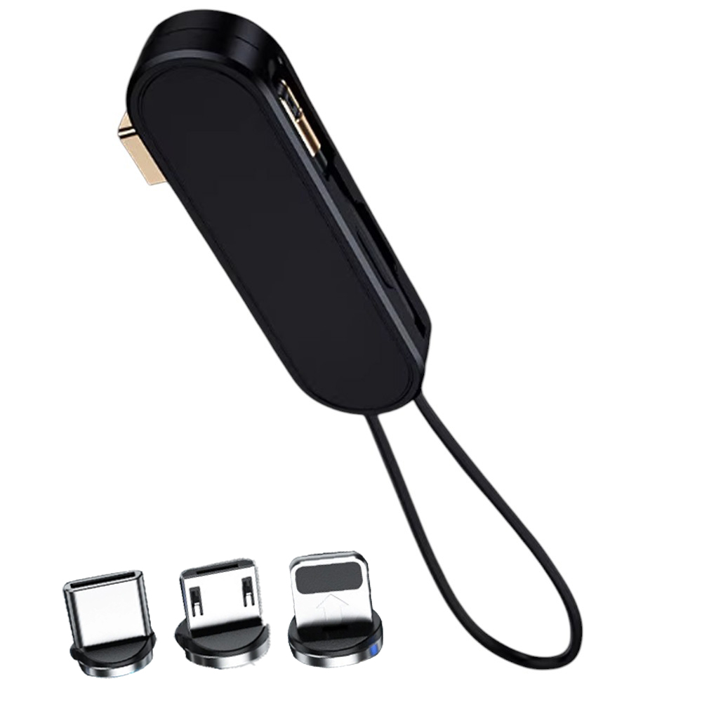 SİYAH 3İN1 (TYPE C- LİGHTNİNG- MİCRO USB) MANYETİK UÇ TAŞINABİLİR ŞARJ KABLOSU (5271) SİYAH 3İN1 (TYPE C- LİGHTNİNG- MİCRO USB) MANYETİK UÇ TAŞINABİLİR ŞARJ KABLOSU (5271)