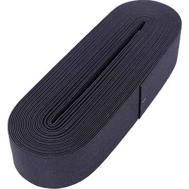 SİYAH - 4CM PAÇA LASTİK YASSI GENİŞ 10MT. (5271)