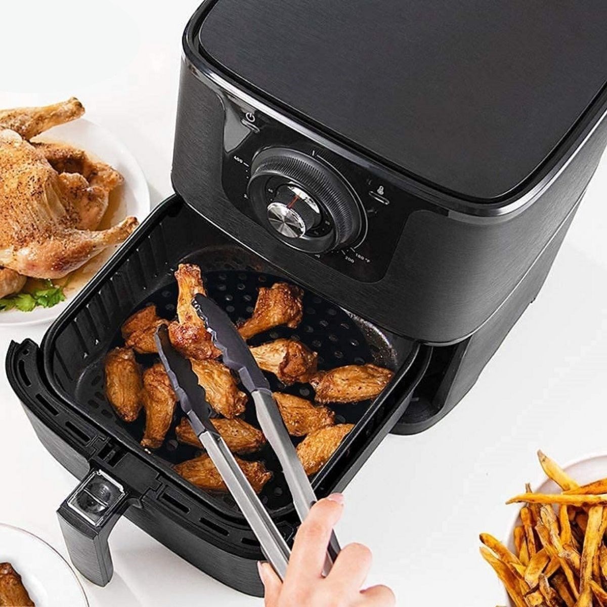 Siyah Isıya Dayanıklı Yıkanılabilir Silikon Fırın Ve Airfryer Yuvarlak Model Pişirme Matı 23 Cm (5271) Siyah Isıya Dayanıklı Yıkanılabilir Silikon Fırın Ve Airfryer Yuvarlak Model Pişirme Matı 23 Cm (5271)
