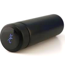 SİYAH LED DERECELİ ÇELİK TERMOS 500ML (5271)