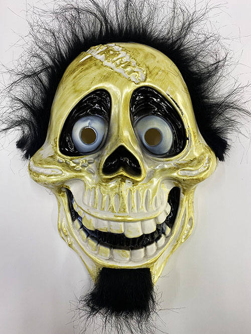 Siyah Peluş Saçlı Coco Hector Rivera Maskesi 25x23 cm (5271)