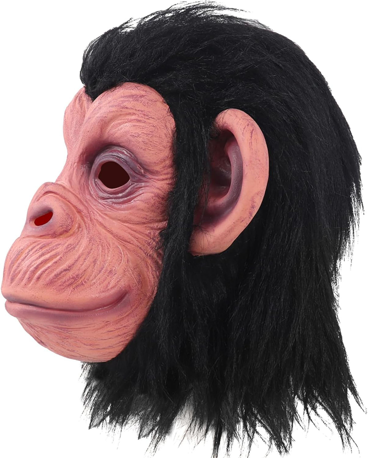 Siyah Saçlı Kafaya Tam Geçmeli Lateks Şempanze Maskesi - Lateks Maymun Orangutan Goril Maske Et Maske (5271) Siyah Saçlı Kafaya Tam Geçmeli Lateks Şempanze Maskesi - Lateks Maymun Orangutan Goril Maske Et Maske (5271)