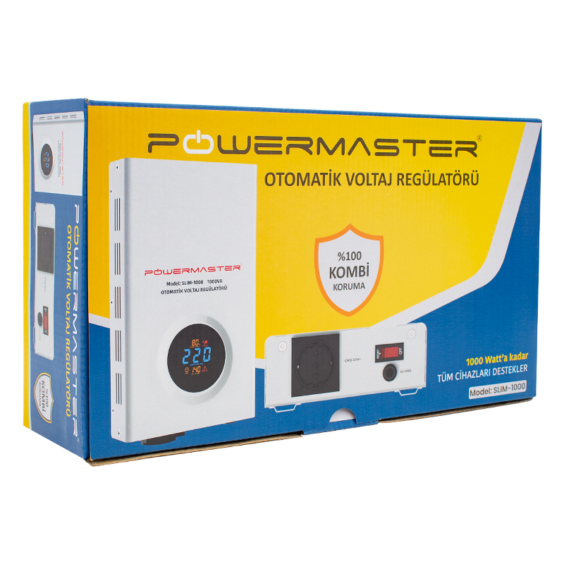 SLIM-1000 OTOMATİK 1000 WATT 1000VA VOLTAJ REGÜLATÖRÜ (KOMBİ REGÜLATÖRÜ) (5271) SLIM-1000 OTOMATİK 1000 WATT 1000VA VOLTAJ REGÜLATÖRÜ (KOMBİ REGÜLATÖRÜ) (5271)