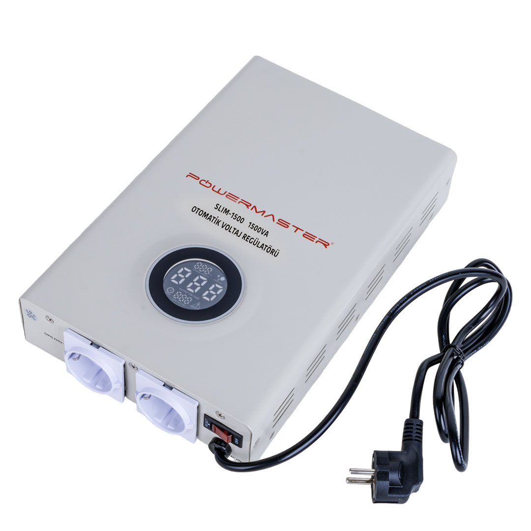 SLIM-1500 OTOMATİK 900 WATT 1500VA VOLTAJ REGÜLATÖRÜ (5271)