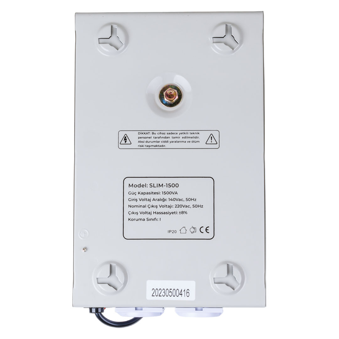 SLIM-1500 OTOMATİK 900 WATT 1500VA VOLTAJ REGÜLATÖRÜ (5271) SLIM-1500 OTOMATİK 900 WATT 1500VA VOLTAJ REGÜLATÖRÜ (5271)