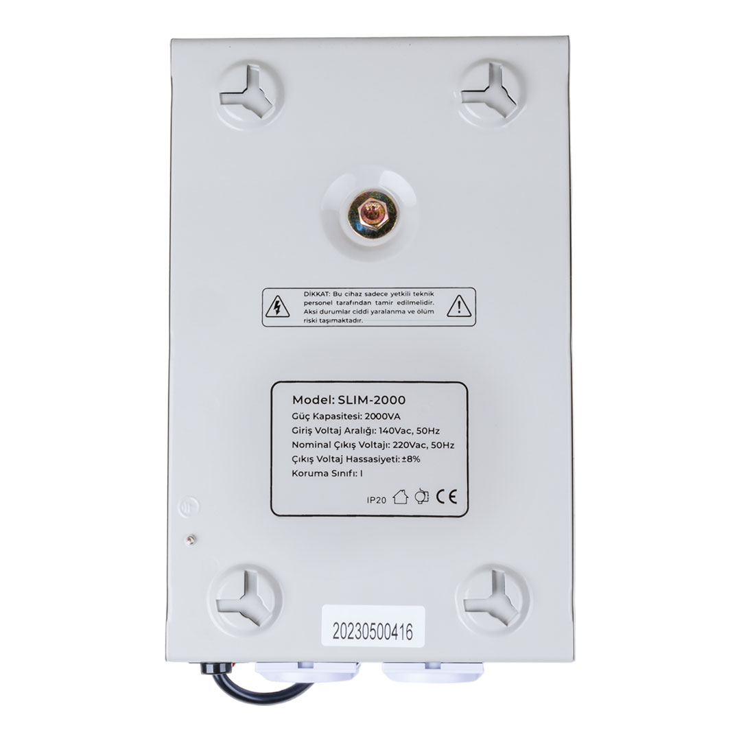 SLIM-2000 OTOMATİK 1200 WATT 2000VA VOLTAJ REGÜLATÖRÜ (5271) SLIM-2000 OTOMATİK 1200 WATT 2000VA VOLTAJ REGÜLATÖRÜ (5271)