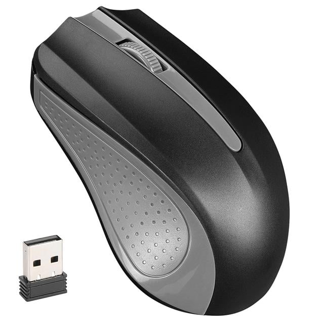SM-537 USB Siyah-Gri 2.4Ghz 1600DPI Kablosuz Optik Mouse 5 Metre Menzilli (5271)