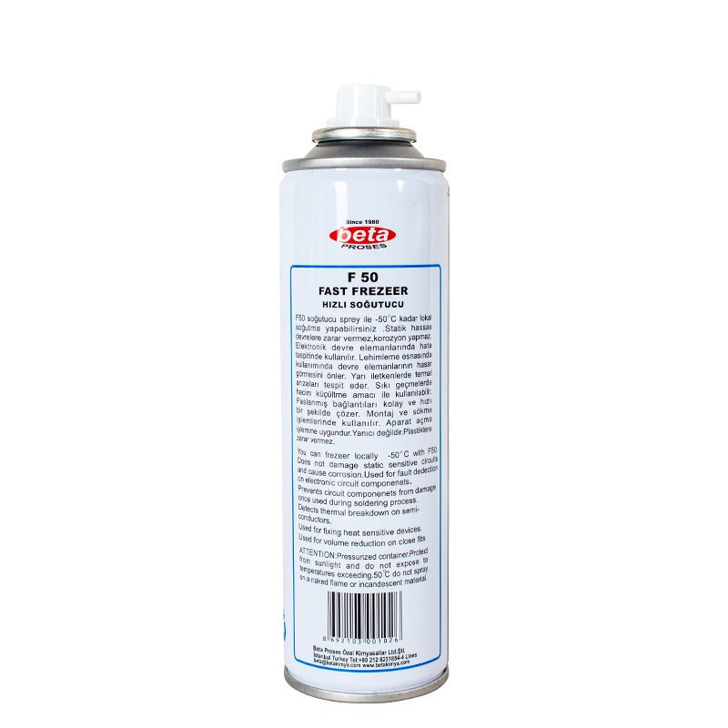SOĞUTUCU SPREY BETA F-50 FAST FREZEER 200 ML KT-50 (5271)