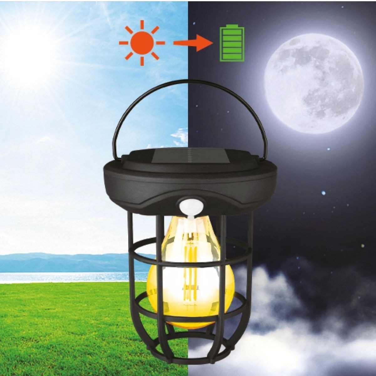 Solar Kamp Feneri – Güneş Enerjili, Otomatik Şarj ve Gece Işığı, Taşınabilir ve Asılabilir LED Dış Mekan Lamba (5271) Solar Kamp Feneri – Güneş Enerjili, Otomatik Şarj ve Gece Işığı, Taşınabilir ve Asılabilir LED Dış Mekan Lamba (5271)