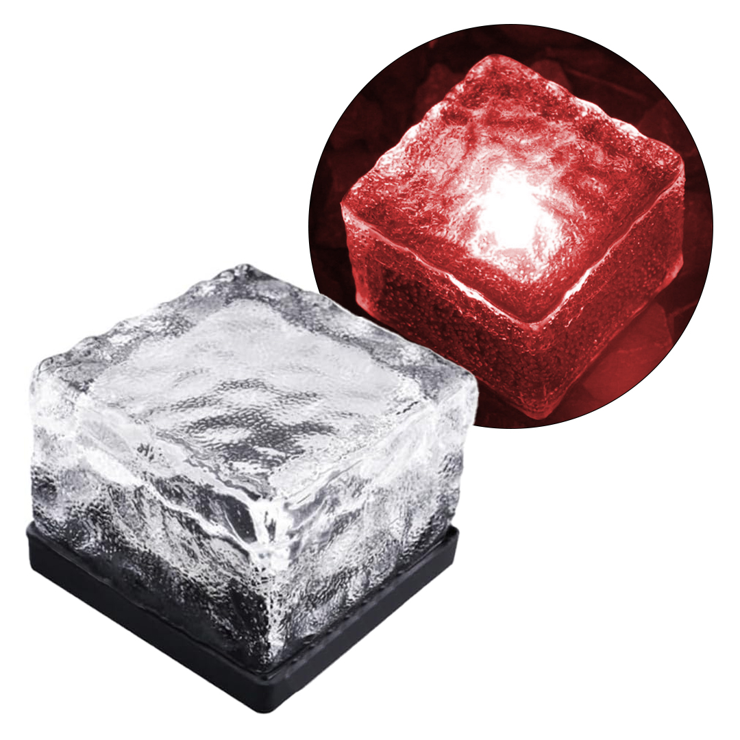 SOLAR LEDLİ KIRMIZI TUĞLA GÖRÜNÜMLÜ BAHÇE DEKORASYON AYDINLATMA (5271)