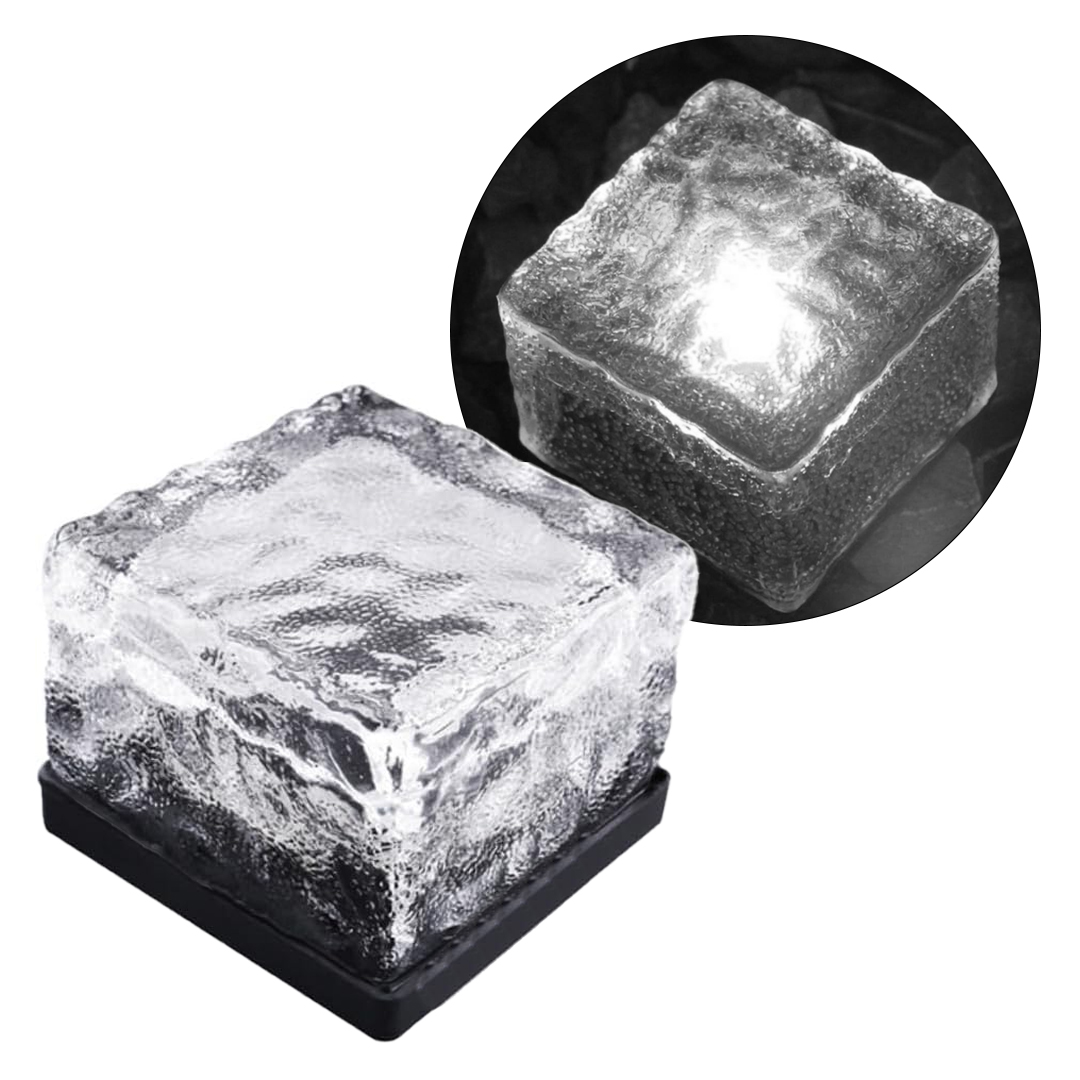 SOLAR LEDLİ BEYAZ TUĞLA GÖRÜNÜMLÜ BAHÇE DEKORASYON AYDINLATMA (5271)